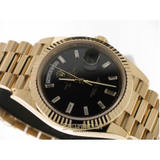 Rolex Day-Date 40mm Nero Baguette ref. 228238-0004 nuovo